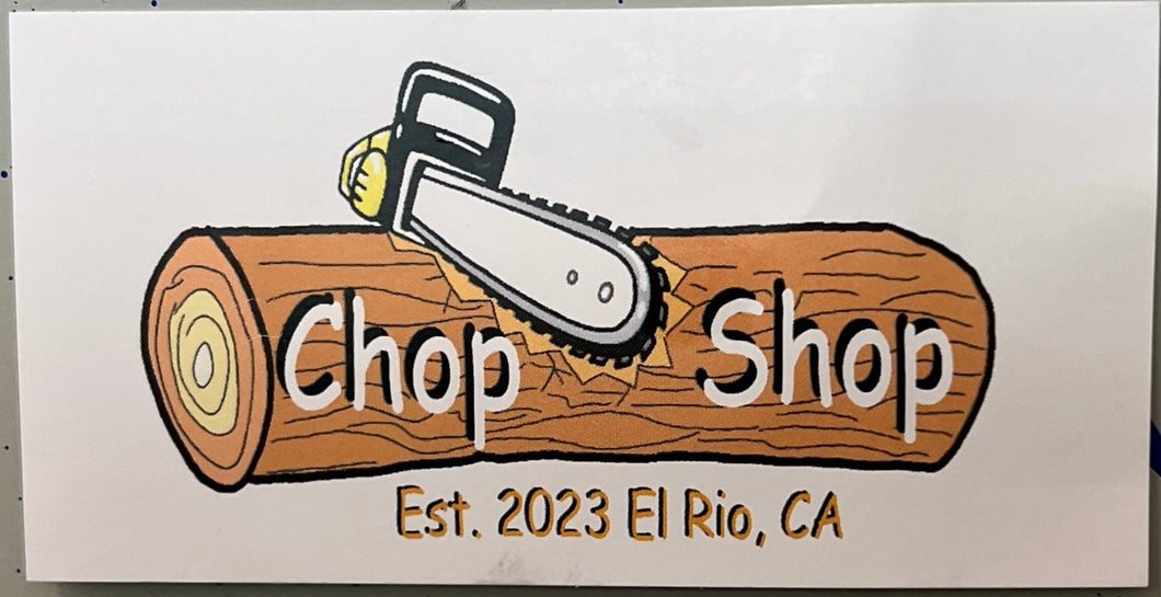 Chop Shop Sticker